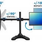 Dual Monitor Desk Stand| Fits 17""-27"" Computer Screens | Articulating Arms