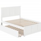 Madison Full Platform Bed with Matching Foot Board with Full Size Urban Trundl