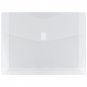 JAM Plastic Envelopes with Hook & Loop Closure, 2"" Expansion, Letter Booklet, 