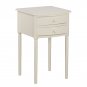 Amindal Tall Farmhouse Accent Table with Storage, Antique White