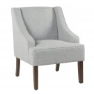 Modern Swoop Arm Accent Chair
