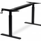 Standing Desk With Manual Crank | Steel | Frame Only | Black
