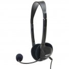 3065Av Lightweight On-Ear Stereo Headset With Gooseneck Microphone, Dual 3.5Mm