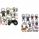 RealTree Farmin' Family RT-FFAM-LG Peel and Stick Wall Decal