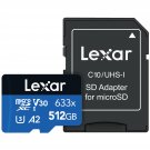Lexar 512GB High Performance 633X MicroSDHC UHS-I