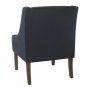 Modern Swoop Arm Accent Chair, Velvet