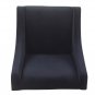 Modern Swoop Arm Accent Chair, Velvet