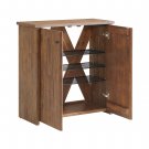 Furniture Bethel Acacia Wood 31""W Shoe Cubbie Cabinet, Natural