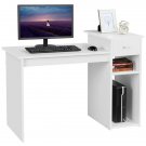 Home Office Workstation Computer Desk With Drawer And Storage, White