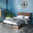 Zinus Wesley 42” Metal and Wood Platform Bed, King