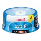 Maxell® 638010 4.7gb 120-minute Dvd-rs (25-ct Spindle)
