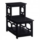 Omega 2 Step Chairside End Table, Painted