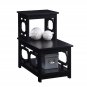Omega 2 Step Chairside End Table, Painted