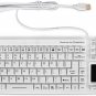 Sanitype ""Touchpad Plus"" Hygienic Rigid Silicone Washable Usb Keyboard,, White