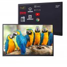 22 Inch Black Color Smart Led Tv For Bathroom Spa Shower Atsc Bluetooth Wifi 1080P Waterproof Tele