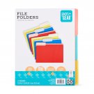 File Folders, 25 Count, Assorted Colors, Letter Size, 3 Tab Positions