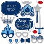 Big Dot of Happiness Fairy Tale Fantasy - Royal Prince and Princess Party Photo Booth Props Kit -