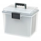 Plastic Legal File Storage Box For Letter With Organizer Lid