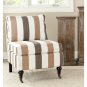 Safavieh Randy Transitional Upholstered Slipper Chair w/ Casters