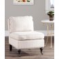 Safavieh Randy Transitional Upholstered Slipper Chair w/ Casters