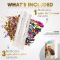 Premium Confetti Cannon - 4 Pack Multicolor | Streamer Cannons And Confetti Po