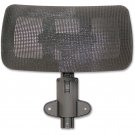 Lorell, Hi-back Chair Mesh Headrest, 1 Each, Black
