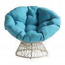 Osp Furniture Papasan Chair, Blue