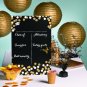 Gold Hanging Paper Lanterns, Wedding, Prom, Anniversary, Birthday, Bachelorette, Party Decor & Sup