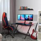 Atlantic Fire Storm Gaming Desk, Black with 24 Multicolor LEDs and 3 USB Ports