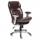 Serta Claremont Back In Motion Bonded Leather Mid-Back Office Chair, 250 lb Ca