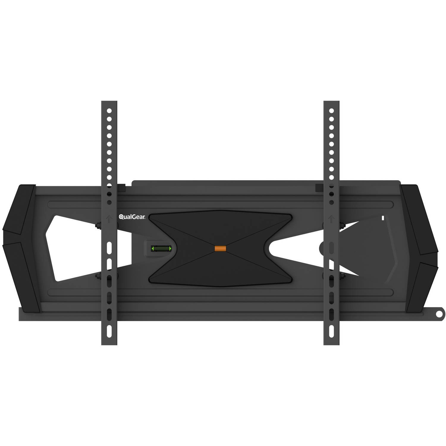 QualGear Heavy-Duty Full Motion TV Wall Mount For Most 37""-70"" Flat Panel and Curved TVs, Black