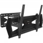QualGear Heavy-Duty Full Motion TV Wall Mount For Most 37""-70"" Flat Panel and Curved TVs, Black