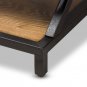 Baxton Studio Lancashire Rustic Industrial Style Wood and Metal End Table