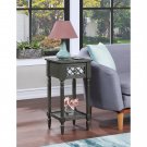 French Country Khloe Deluxe 1 Drawer Accent Table With Shelf
