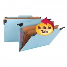 Smead FasTab® Hanging Classification Folders Blue 10/BX Legal (65165)