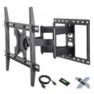 Atlantic Full Motion Mount for 42-70"" TVs with HDMI Cable - Tilt, Swivel, Rotate