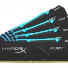 HyperX Fury 32GB 2400MHz DDR4 CL15 DIMM (Kit of 4) 1Rx8 RGB XMP Desktop Memory