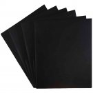 JAM Heavy Duty Plastic 2 Pocket Presentation Folders, Black, 6 pack