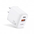 20W Usb C Wall Charger Power Adapter Pd Fast Charging Plug For Cellphone / Tab