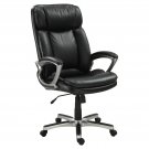 Serta Puresoft Faux Leather Executive Big & Tall Office Chair - Smooth Bla