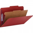Smead, SMD18731, SafeSHIELD Fastener 1-Divider Classification Folders, 10 / Bo