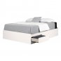 Vito Queen Mates Bed 60"", White