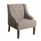 Kate Tufted Swoop Arm Accent Chair