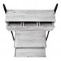 Computer Desk - 2 Tiers / 4 Storage Drawers / Ladder Style - 32""L - Grey Wood-