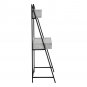 Computer Desk - 2 Tiers / 4 Storage Drawers / Ladder Style - 32""L - Grey Wood-