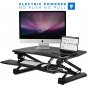 Electric Standing Desk Converter | Motorized Sit Stand Desk With Built In Usb