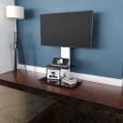 Fsl700Lesw-A Lesina Tv Floor Stand With Tv Mounting Column For 32"" To 65"" Tvs,