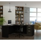 Pro-Concept Plus L-Desk In Deep Grey & Black