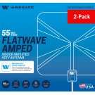 Winegard FL5500a Flatwave Amplified HDTV Indoor Antenna, Pack of 2