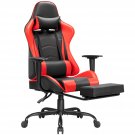 High Back Gaming Chair Pu Leather Adjustable Height Racing Chair With Lumber S